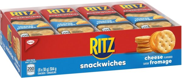 Ritz Snackwich Crackers, Cheese Flavour, 8 Individually Wrapped Packs, Snack cracker, Baked Portion Pack, 304 g - Image 5