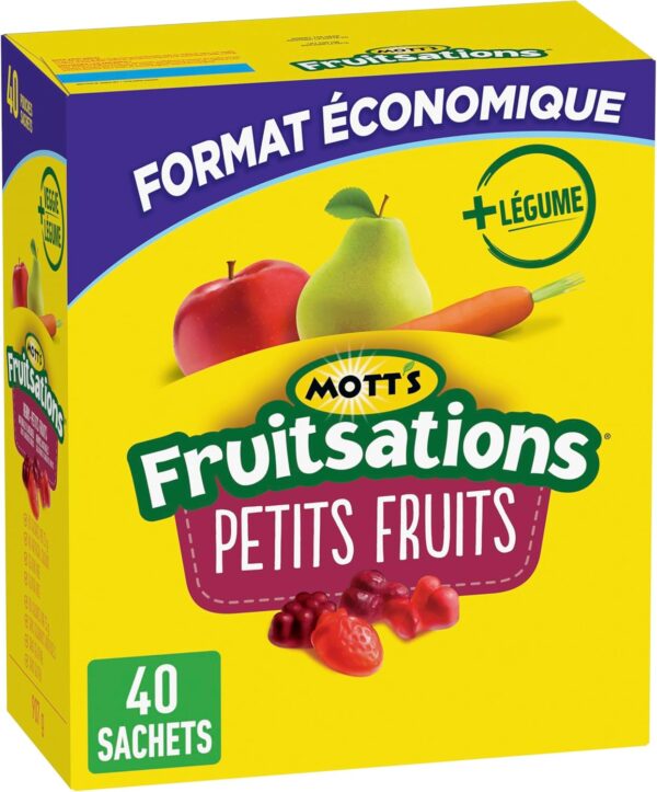 Mott's - VALUE PACK SIZE - Naturally Flavoured Berry Fruit Flavoured Snacks, Pack Of 40 - Image 2