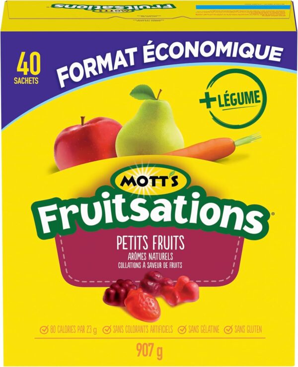 Mott's - VALUE PACK SIZE - Naturally Flavoured Berry Fruit Flavoured Snacks, Pack Of 40 - Image 5