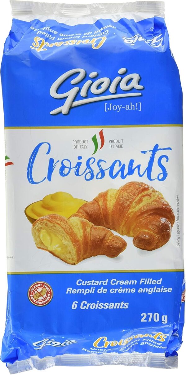 Caffè Gioia Custard Cream Croissants, 6 Count