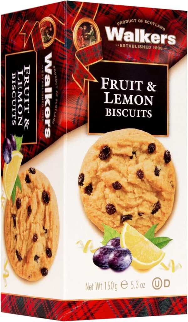 Walkers Fruit and Lemon Biscuits, 150 Gram