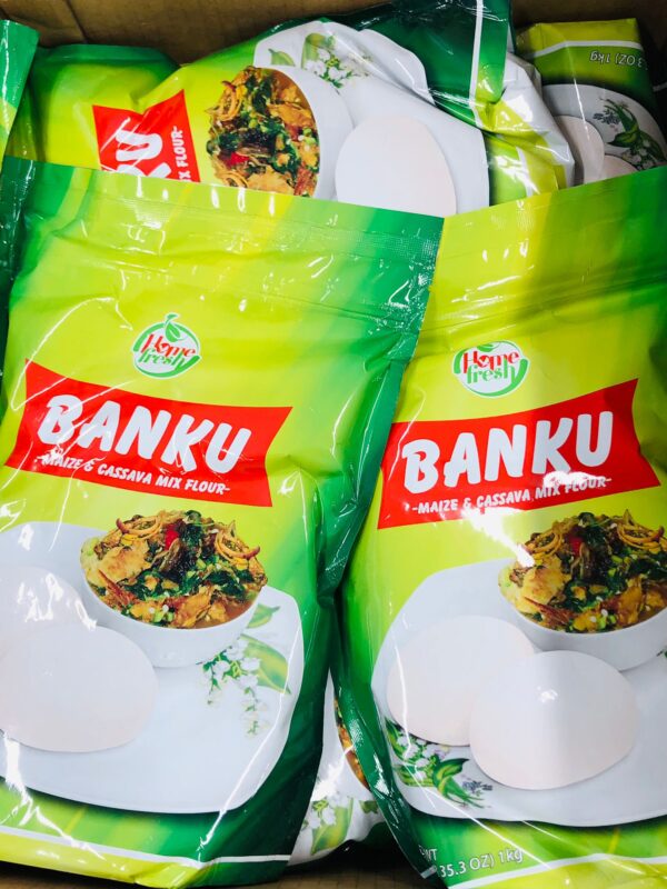 Home Fresh Banku Maize & Cassava Mix Flour (1 Kg)